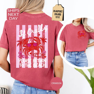 If Crabby, Please Return to the Beach — Funny Crab Graphic Tee by The Mississippi Mermaid Mercantile - view 5