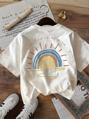 Sunshine On My Mind Retro Sun Graphic Tee — Unisex by The Mississippi Mermaid Mercantile - view 4