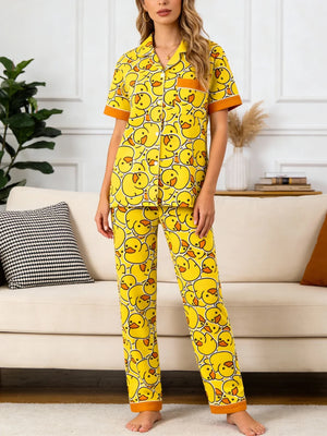 Duck, Duck & More Ducks Pajama Set — Pants Version by The Mississippi Mermaid Mercantile - view 4