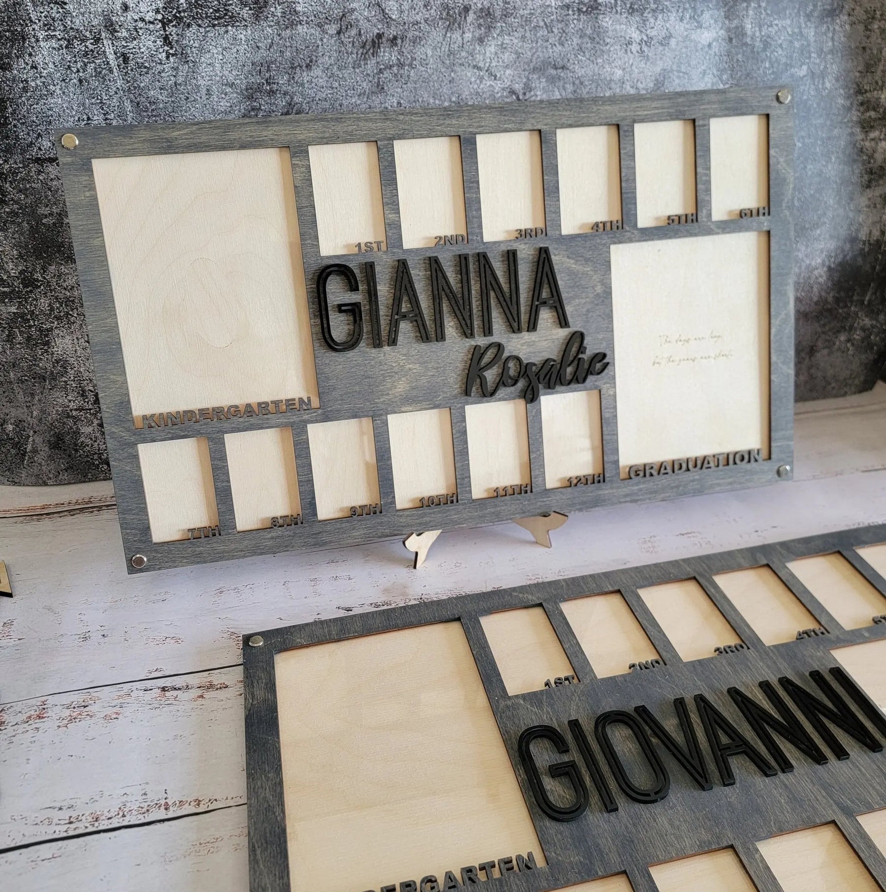 School Years Photo Frame | Kindergarten or Pre K to Graduation Picture Frame EverLee Creations