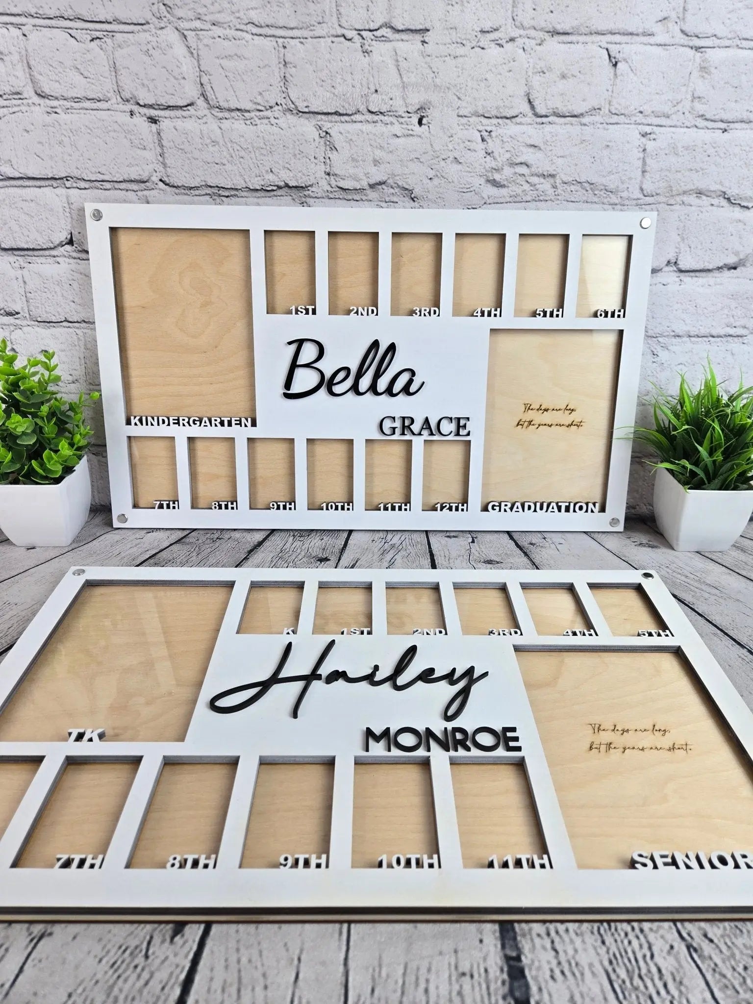 School Years Photo Frame | Kindergarten or Pre K to Graduation Picture Frame EverLee Creations