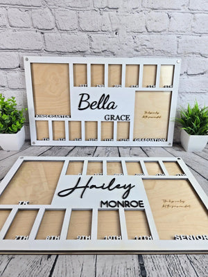 School Years Photo Frame | Kindergarten or Pre K to Graduation Picture Frame EverLee Creations