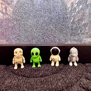 Sci-Fi Guys Mini Fidget Toy Bundle | 3D Printed Space Toys by Mushroom Lady Co, paper gift detail photo 2