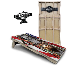Scope Deer & Fish Cornhole Boards - Pro Solution Elite Series by Cornhole Solutions, custom cornhole board detail photo 2