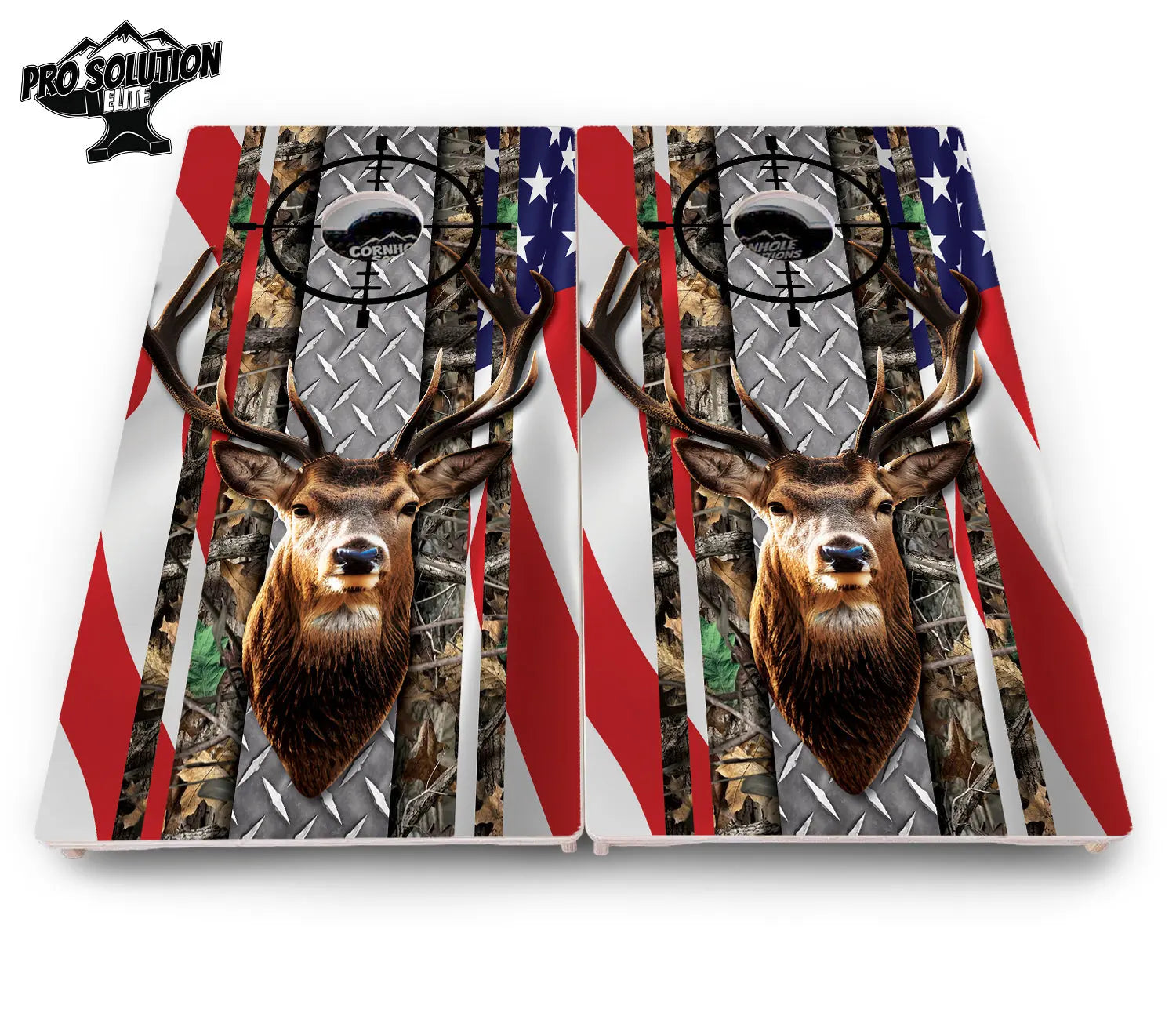 Scope Deer & Fish Cornhole Boards - Pro Solution Elite Series by Cornhole Solutions, custom cornhole board detail photo 5
