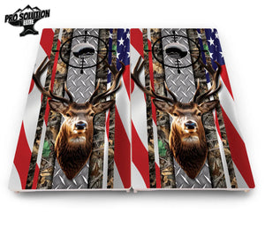 Scope Deer & Fish Cornhole Boards - Pro Solution Elite Series by Cornhole Solutions, custom cornhole board detail photo 5