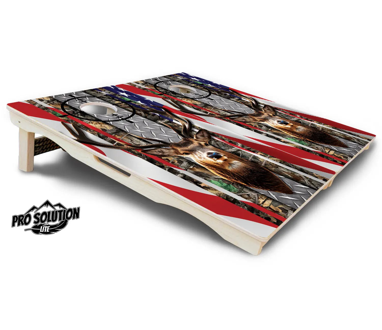 Scope Deer & Fish Cornhole Boards - Pro Solution Lite Series by Cornhole Solutions, custom cornhole board detail photo 5