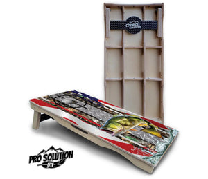 Scope Deer & Fish Cornhole Boards - Pro Solution Lite Series by Cornhole Solutions, custom cornhole board detail photo 6