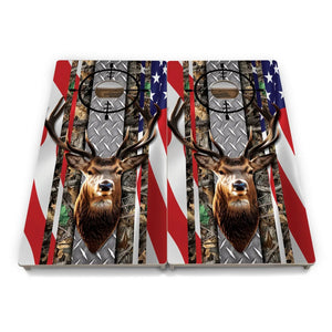 Scope Deer & Fish Cornhole Boards - Professional Tournament Series by Cornhole Solutions, custom cornhole board detail photo 7