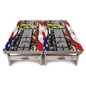 Scope Deer & Fish Cornhole Boards - Professional Tournament Series by Cornhole Solutions, custom cornhole board detail photo 12