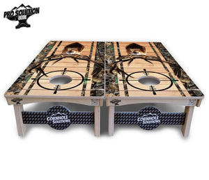 Scope Deer & Fish Plank Cornhole Boards - Pro Solution Elite Series by Cornhole Solutions, custom cornhole board detail photo 4