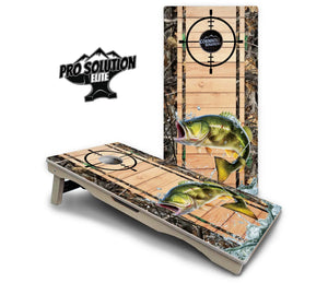 Scope Deer & Fish Plank Cornhole Boards - Pro Solution Elite Series by Cornhole Solutions, custom cornhole board detail photo 8