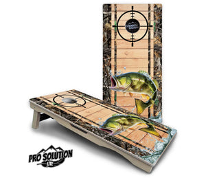 Scope Deer & Fish Plank Cornhole Boards - Pro Solution Lite Series by Cornhole Solutions, custom cornhole board detail photo 7