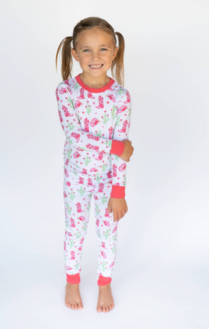 Pink Cactus Cowgirl | Two Piece Set by Boosh Baby image 1