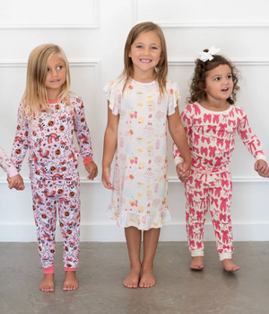 Hot Pink Bow | Two-Piece Pajama Set by Boosh Baby image 9