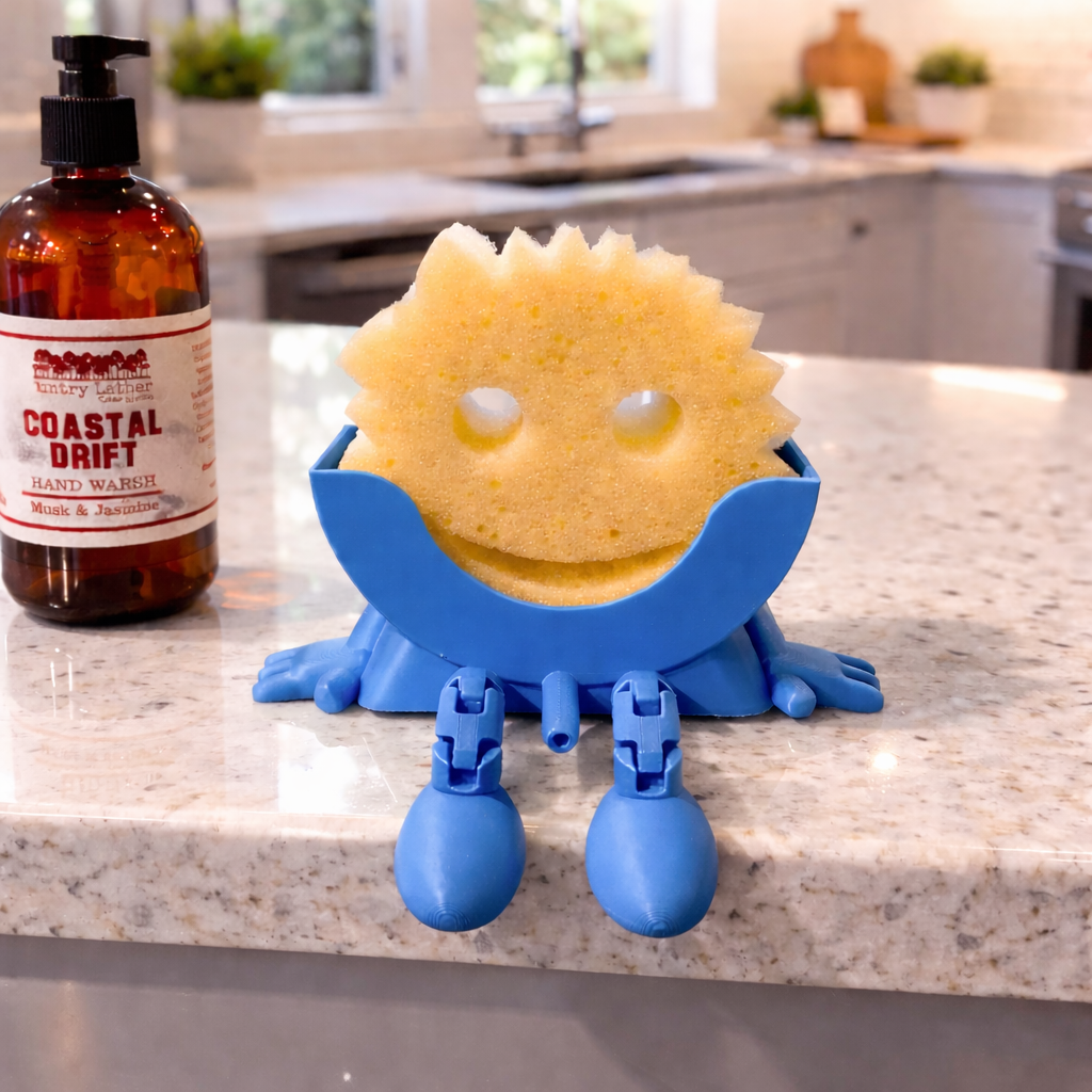 Scrub Daddy Sponge Holder with Hanging Feet | 3D Printed Sink Caddy The Tween Space