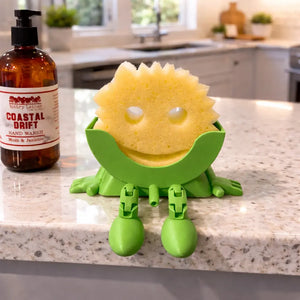 Scrub Daddy Sponge Holder with Hanging Feet | 3D Printed Sink Caddy by The Tween Space, Southern food gift detail photo 3