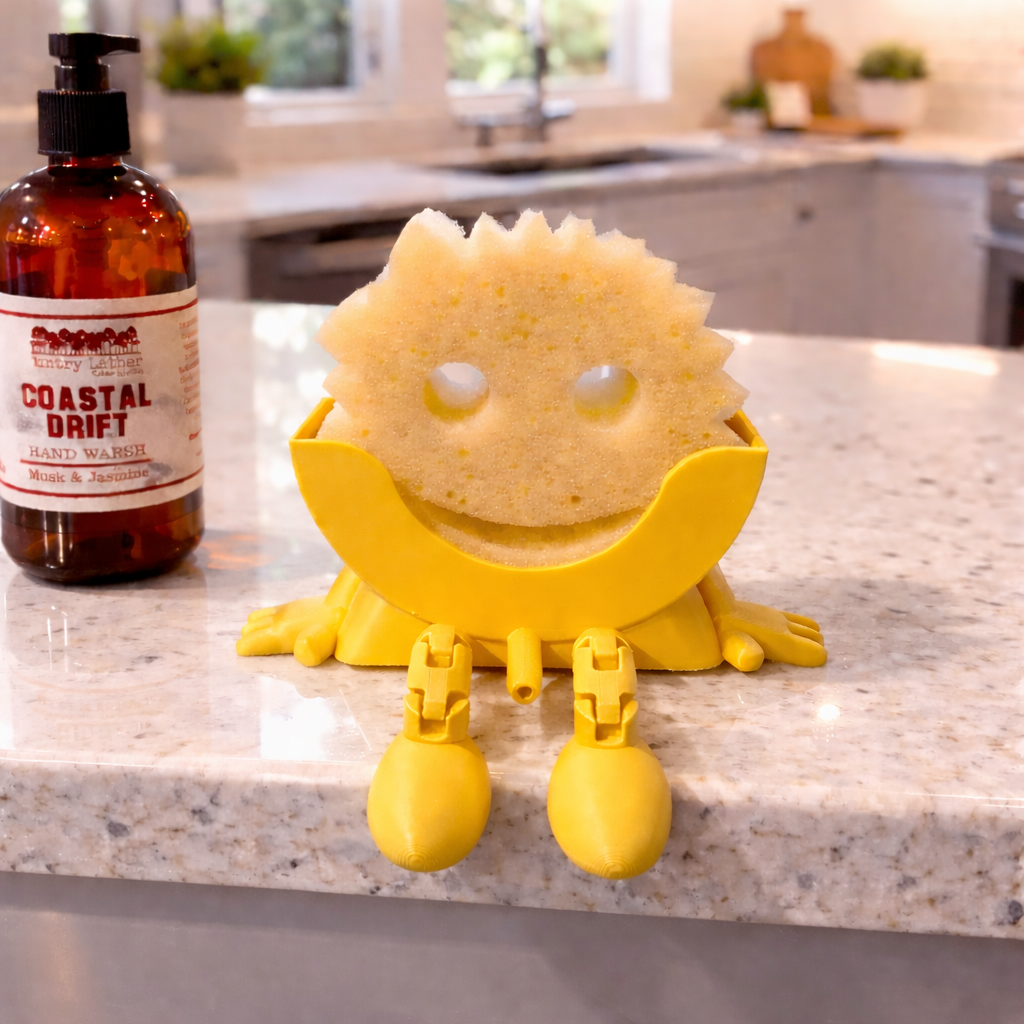 Scrub Daddy Sponge Holder with Hanging Feet | 3D Printed Sink Caddy The Tween Space