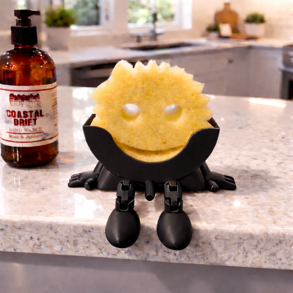 Scrub Daddy Sponge Holder with Hanging Feet | 3D Printed Sink Caddy The Tween Space