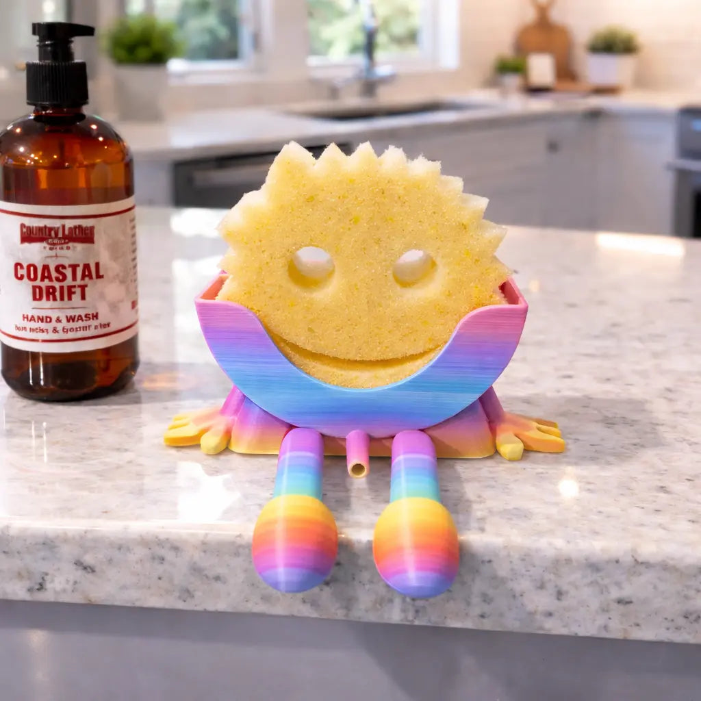 Scrub Daddy Sponge Holder with Hanging Feet | 3D Printed Sink Caddy by The Tween Space, Southern food gift detail photo 11