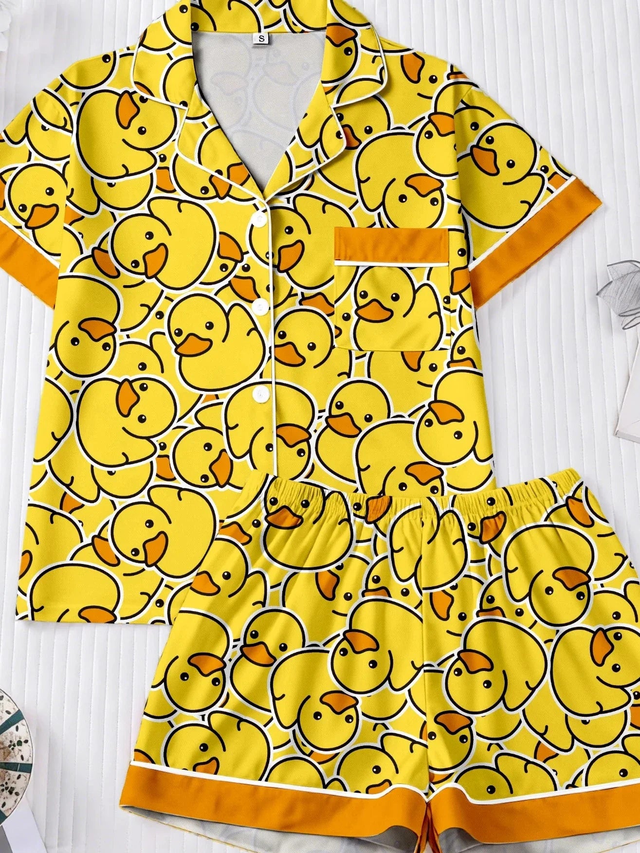 Duck, Duck & More Ducks Pajama Set — Shorts Version by The Mississippi Mermaid Mercantile