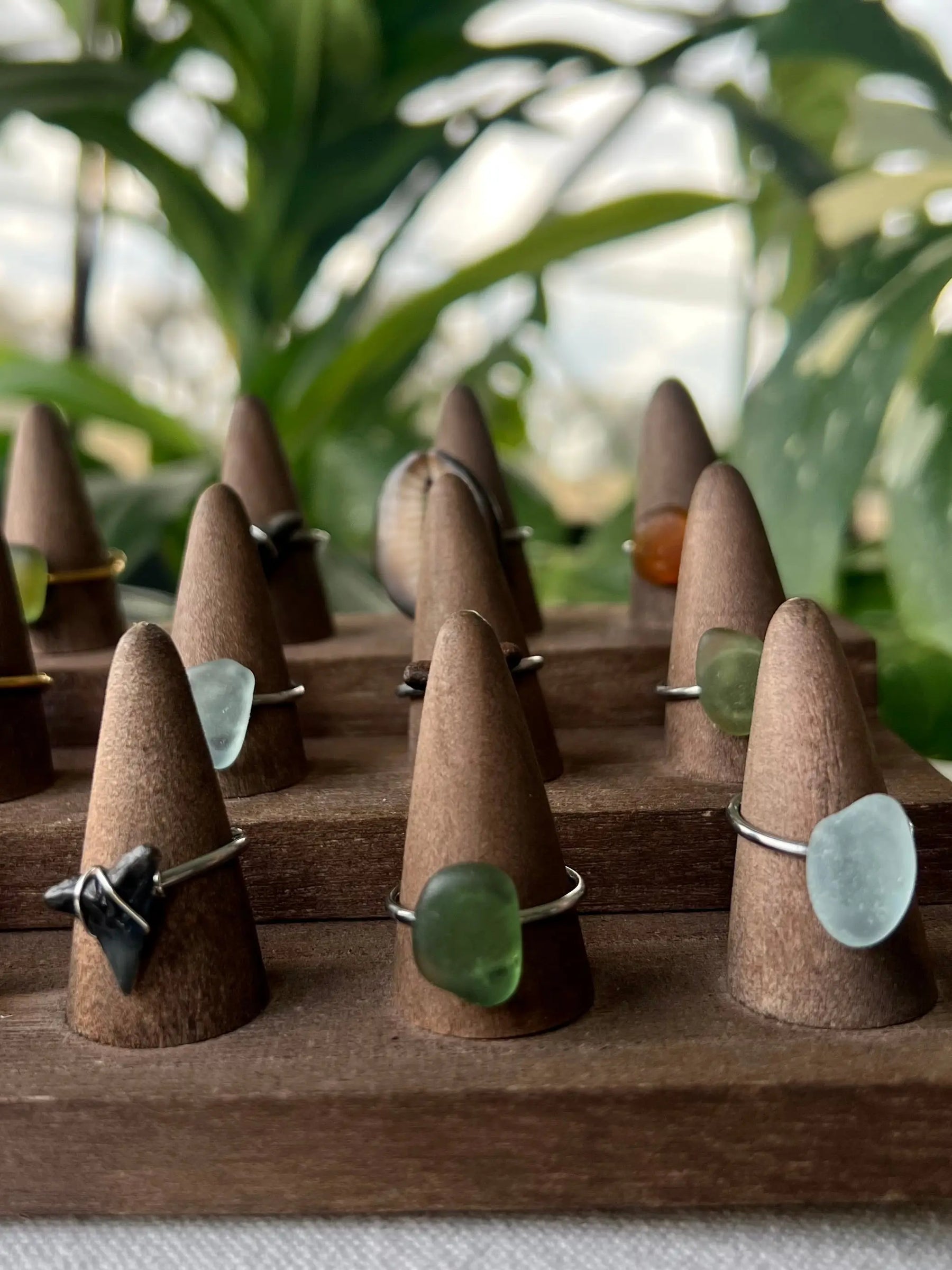 Sea Glass Rings - Silver HALT