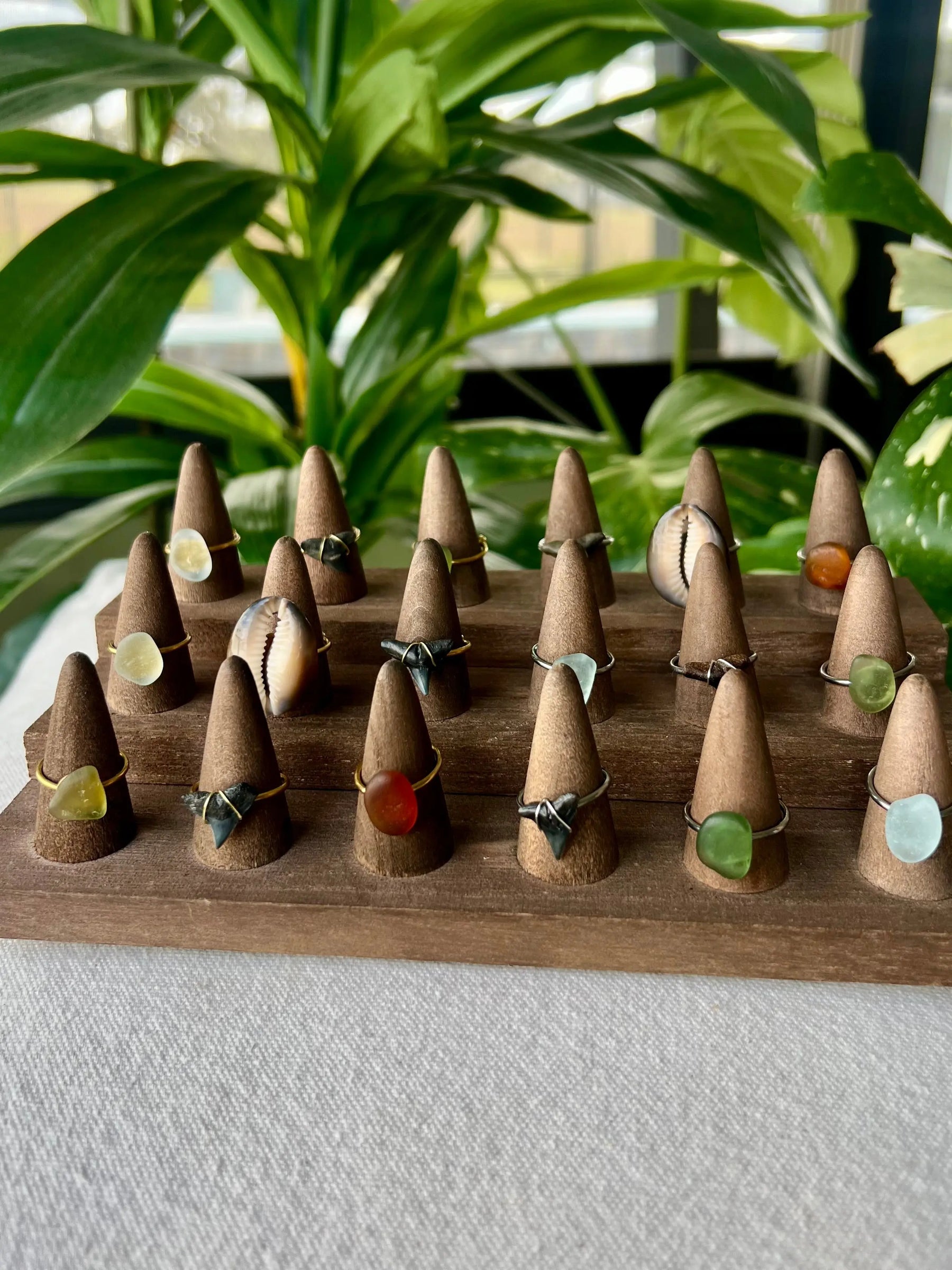 Sea Glass Rings - Silver HALT