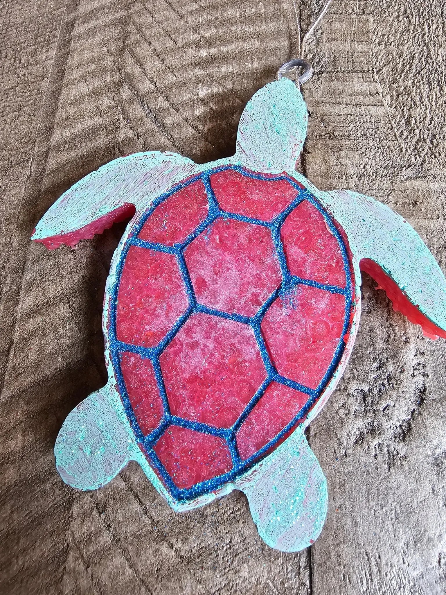 Sea Turtle Car Freshie - Handmade Aroma Bead Air Freshener by Main Street Collective
