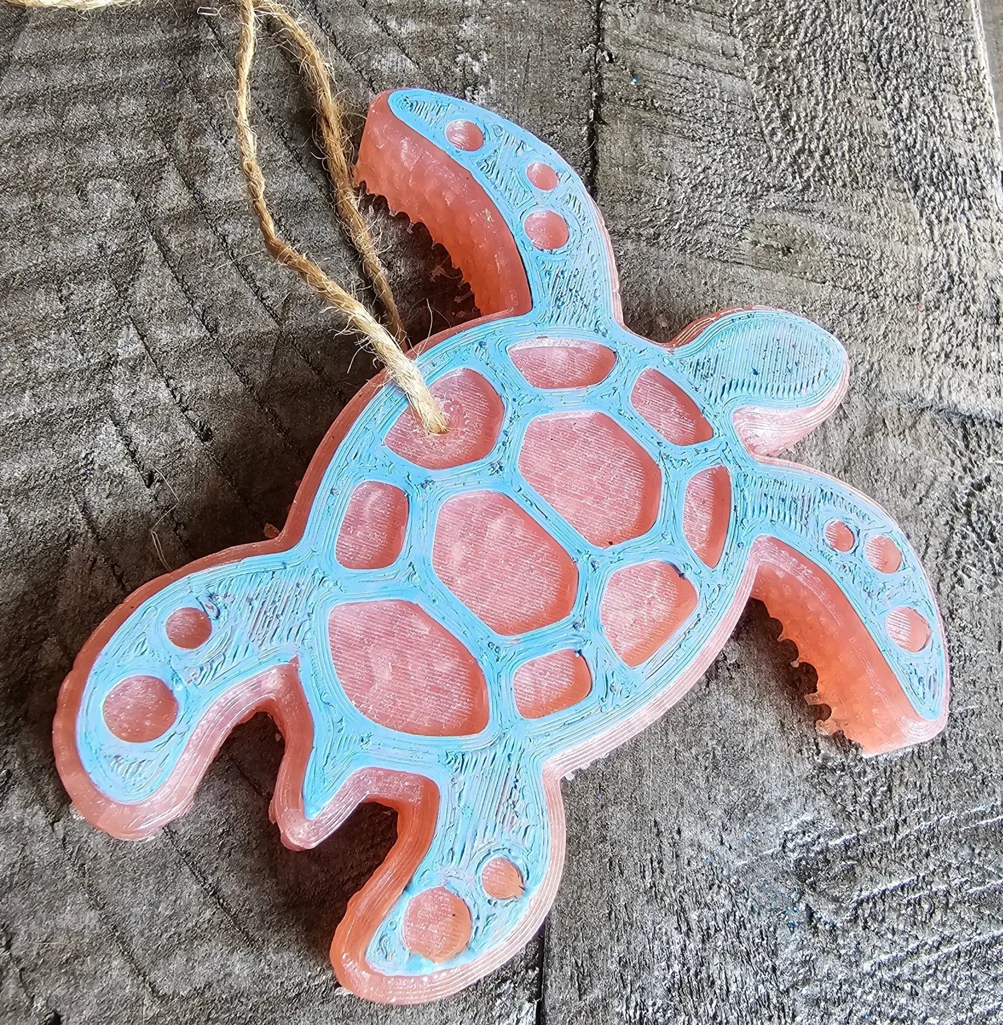 Sea Turtle Car Freshie - Handmade Aroma Bead Ornament, Main Street Collective