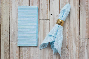 Seersucker Everyday Napkins, set of four by Dot and Army, cloth napkins detail photo 6