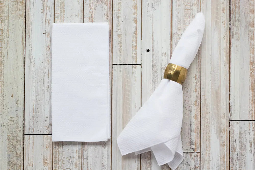 Seersucker Everyday Napkins, set of four by Dot and Army, cloth napkins detail photo 10