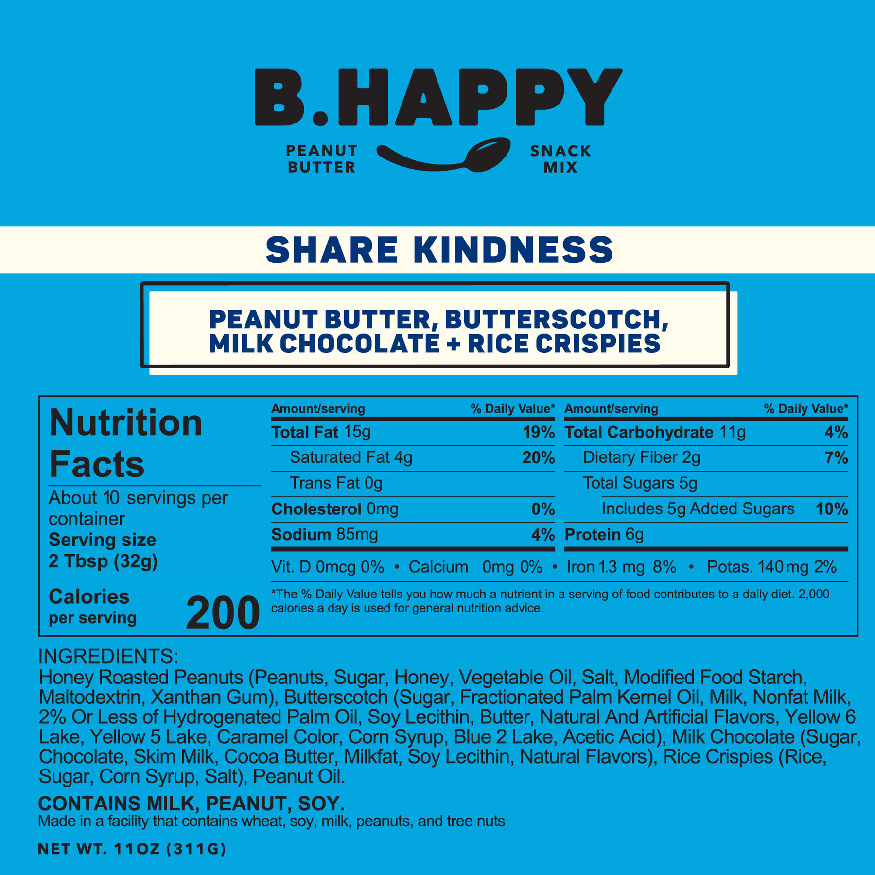 Share Kindness Butterscotch Rice Crispy Peanut Butter