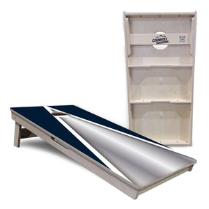 Silver/Blue Triangle Cornhole Boards - Professional Tournament Series by Cornhole Solutions, custom cornhole board detail photo 5