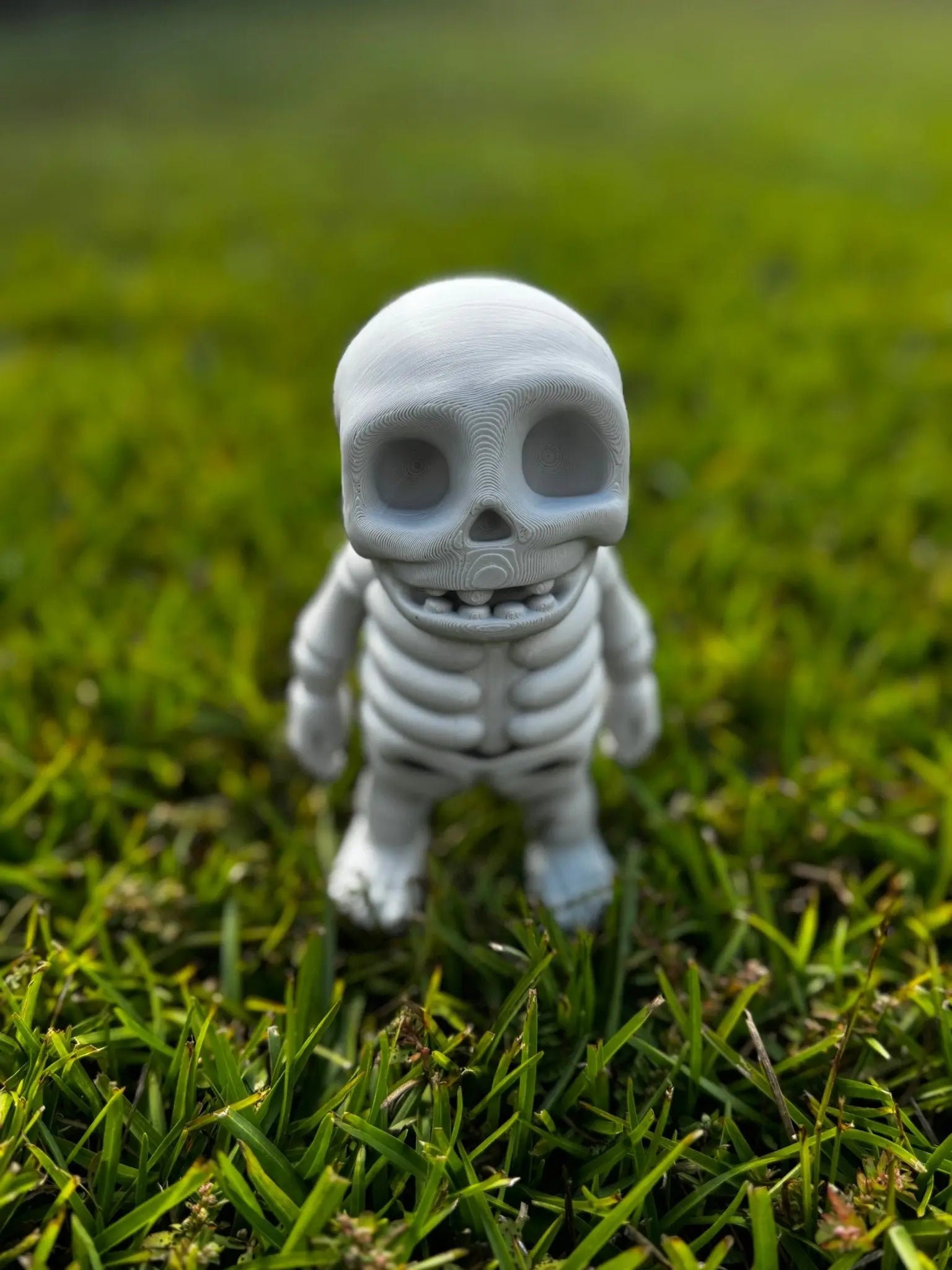 3D Printed Skeleton Fidget Toy - Bone-White Sensory Desk Toy by Main Street Collective