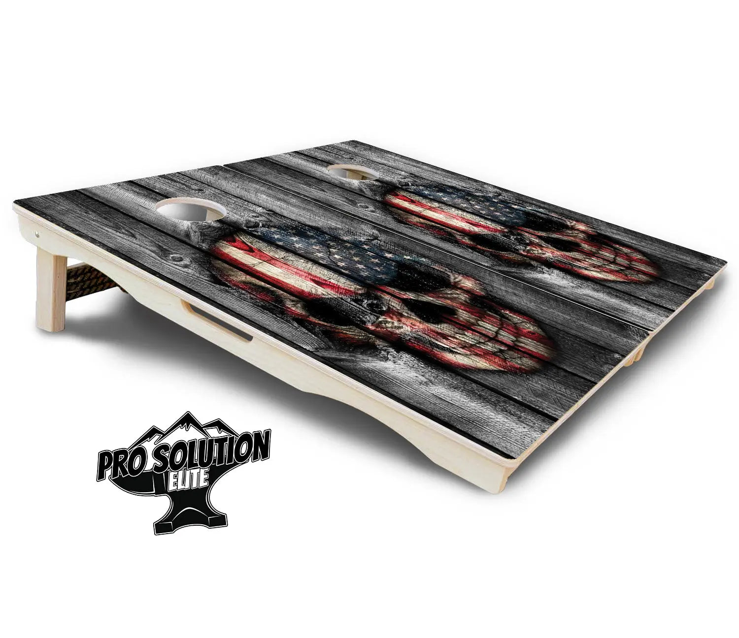 Skull Flag Cornhole Boards - Pro Solution Elite Series by Cornhole Solutions, custom cornhole board detail photo 5