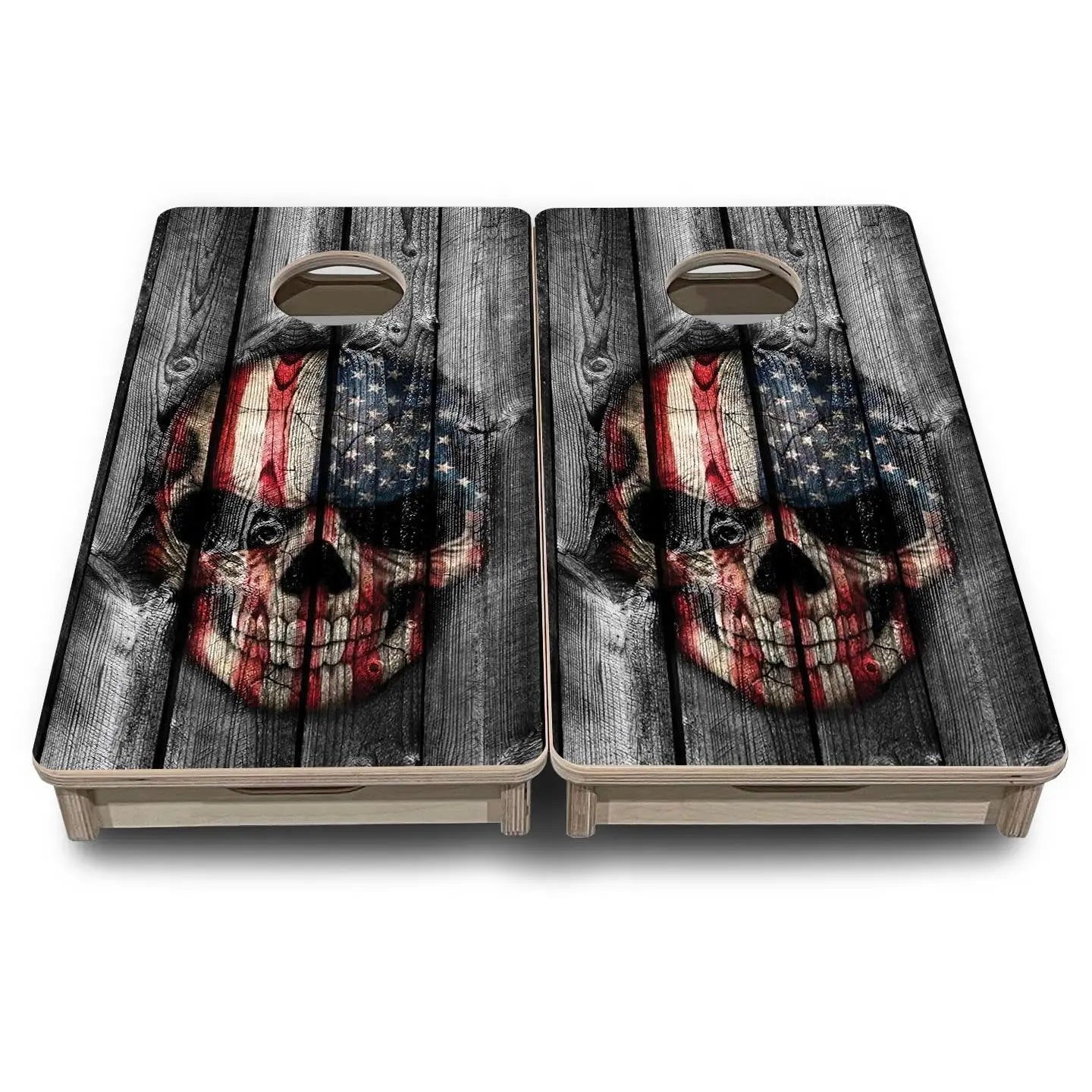 Skull Flag - Mini or Vacation Size Cornhole Boards Cornhole Solutions