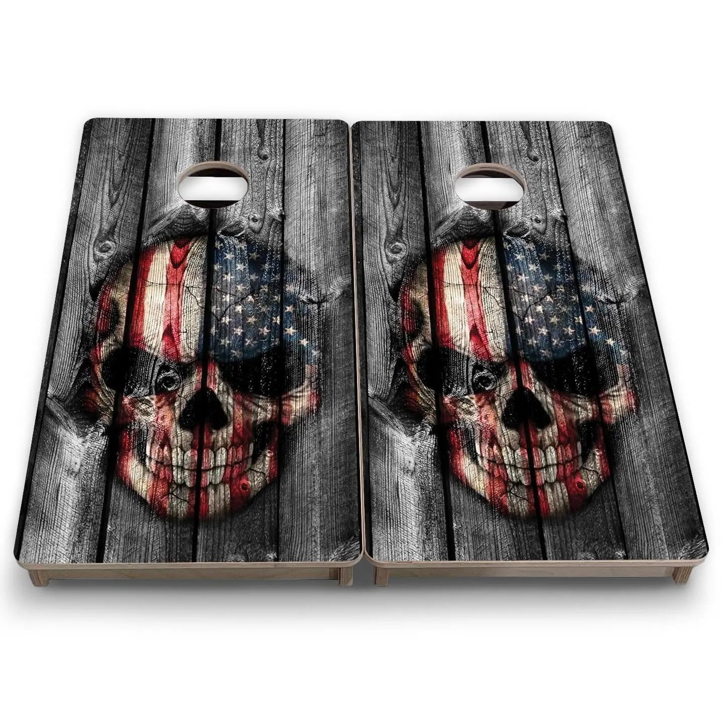 Skull Flag - Mini or Vacation Size Cornhole Boards by Cornhole Solutions, custom cornhole board detail photo 7