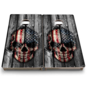 Skull Flag - Mini or Vacation Size Cornhole Boards by Cornhole Solutions, custom cornhole board detail photo 7