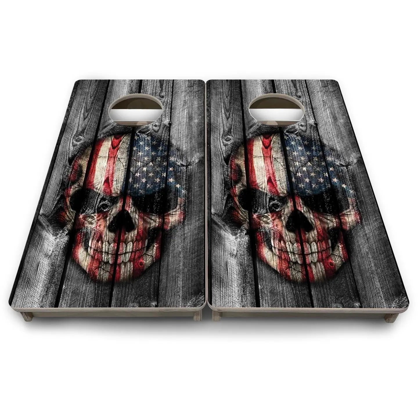 Skull Flag - Mini or Vacation Size Cornhole Boards by Cornhole Solutions, custom cornhole board detail photo 9