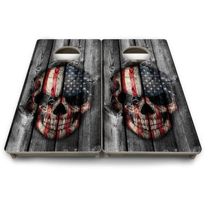 Skull Flag - Mini or Vacation Size Cornhole Boards by Cornhole Solutions, custom cornhole board detail photo 9