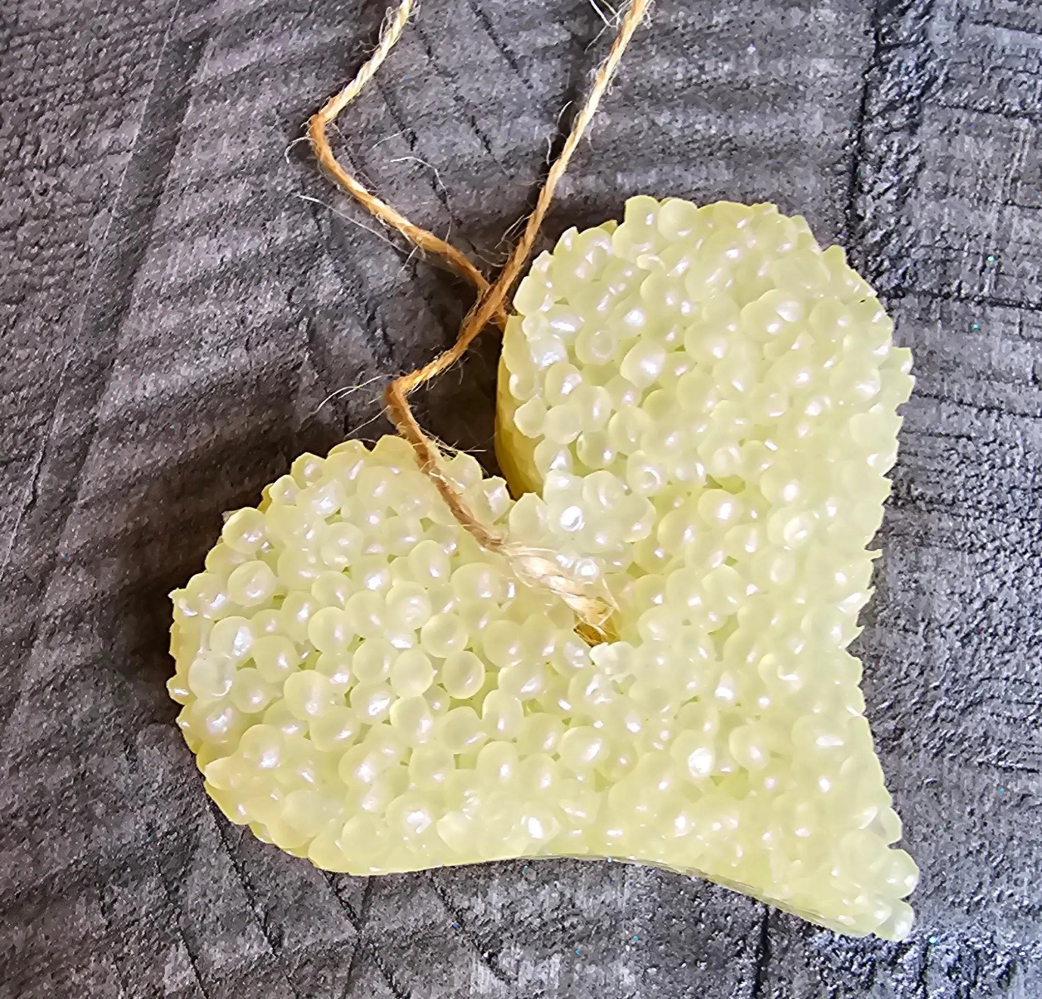 Yellow Heart Car Freshie: Handmade Aroma Bead Air Freshener by Main Street Collective