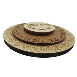 Smiley Face Cipher Wheel - Escape Room Prop and Decoder Disk by Creative Escape Rooms, Southern lifestyle apparel detail photo 2