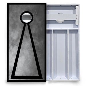 Smoke Triangle Cornhole Boards - All Weather Series Cornhole Solutions