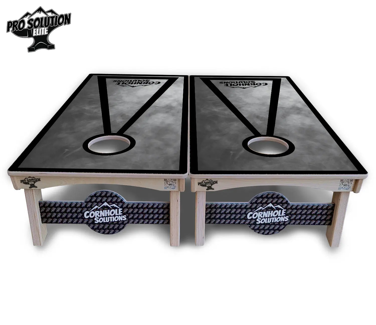 Smoke Triangle Cornhole Boards - Pro Solution Elite Series by Cornhole Solutions, custom cornhole board detail photo 4