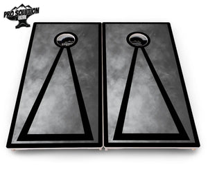Smoke Triangle Cornhole Boards - Pro Solution Elite Series by Cornhole Solutions, custom cornhole board detail photo 10