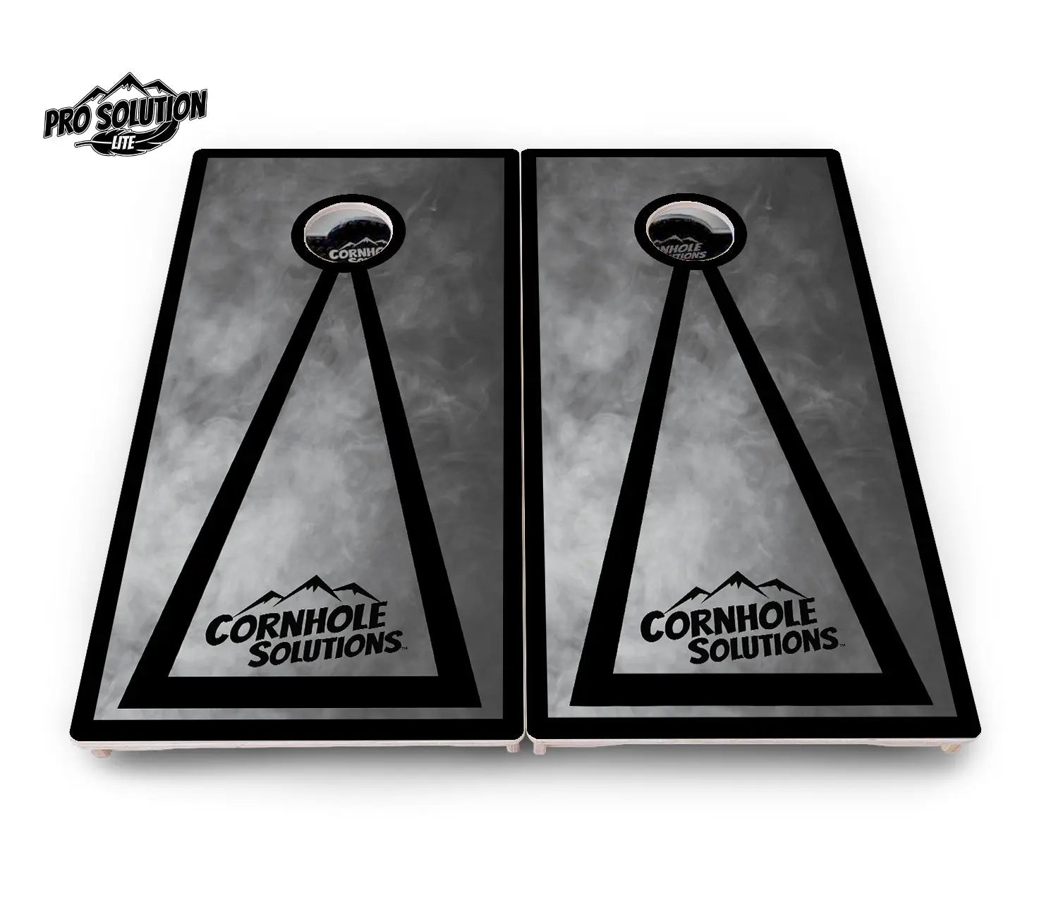 Smoke Triangle Cornhole Boards - Pro Solution Lite Series Cornhole Solutions