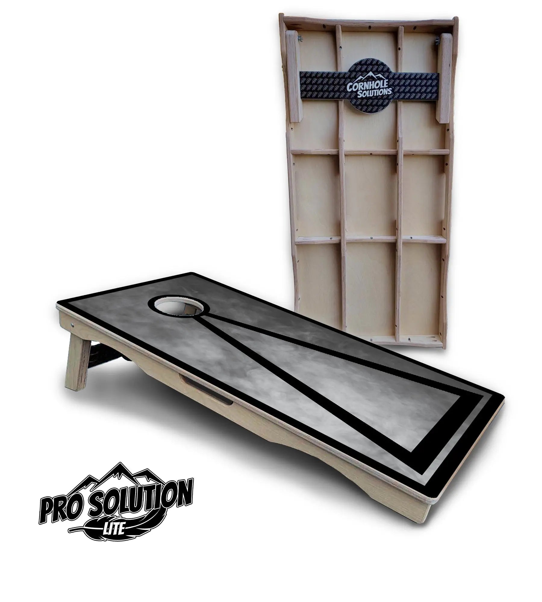 Smoke Triangle Cornhole Boards - Pro Solution Lite Series Cornhole Solutions