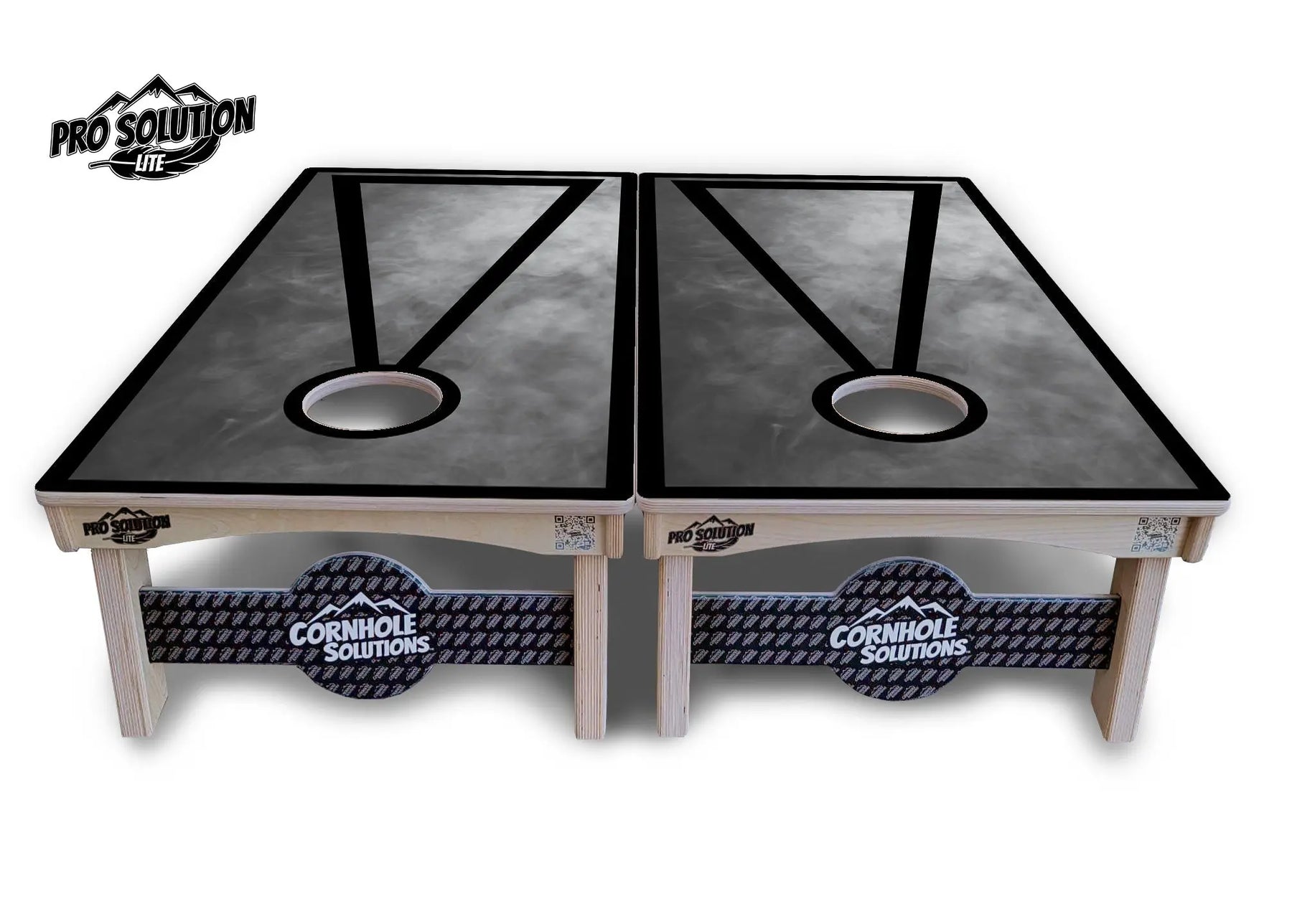 Smoke Triangle Cornhole Boards - Pro Solution Lite Series Cornhole Solutions