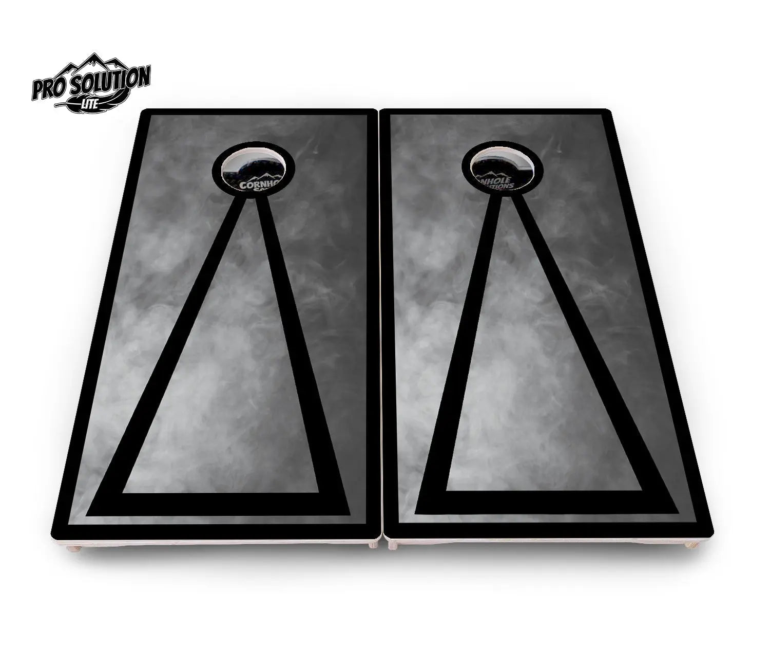 Smoke Triangle Cornhole Boards - Pro Solution Lite Series Cornhole Solutions