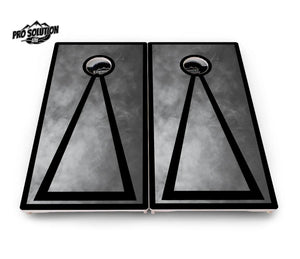 Smoke Triangle Cornhole Boards - Pro Solution Lite Series Cornhole Solutions